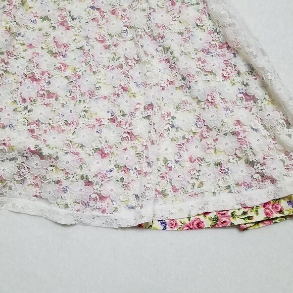 VINTAGE Volume One Lace Floral Fit & Flare Dress - Picture 11 of 16